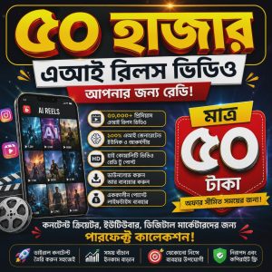 ৫০০০০ কপিরাইট ফ্রি এ আই ভিডিও